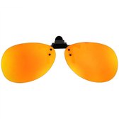 Clip sur des lunettes de soleil (or jaune Oranje)