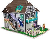 3D Puzzel - Complete Set - 31 Onderdelen - Frans Huis met Bloemen
