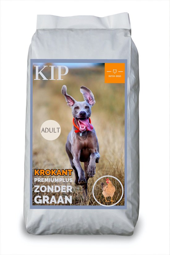Dutch-Dogs - Adult - Graanvrije Hondenbrokken - krokant - KIP – 20 kg |  bol.com