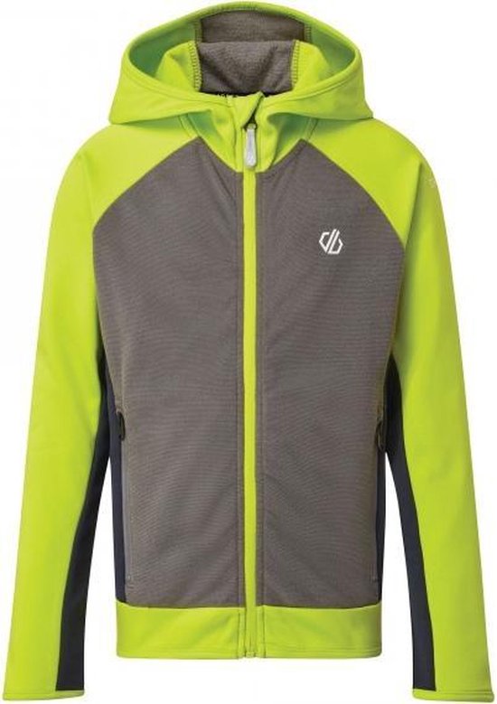 Dare 2b Outdoorjas Twofold Junior Polyester Lime/grijs Mt 116