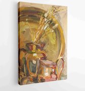 Texture oil painting, still life oil impreessionizm - Moderne schilderijen - Vertical - 524627362 - 115*75 Vertical