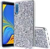 Mobigear Glitter TPU Backcover Hoesje - Geschikt voor Samsung Galaxy A7 (2018) - Zilver