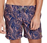 Shiwi Scratched Leaves  Zwembroek - Mannen - navy - oranje