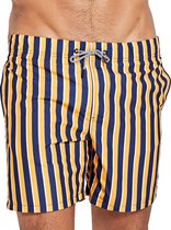 Shiwi Midi Stripe  Zwembroek - Mannen - geel - zwart - wit