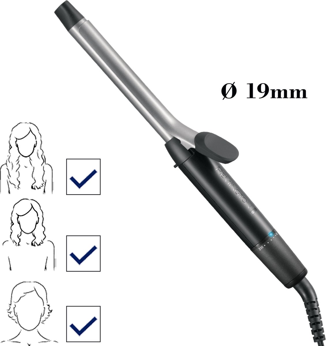Remington CI5519 Krultang 19 mm voor Kleine Krullen - afbeelding 3
