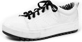 Sneakerveters | Platte zwarte veters | lengte: 100cm | 8 mm breed