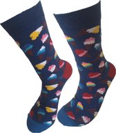 Verjaardag cadeautje voor hem en haar - Softijs Sokken - Ijsjes Sokken - Ijs Leuke sokken - Vrolijke sokken - Luckyday Socks - Sokken met tekst - Aparte Sokken - Socks waar je Happ