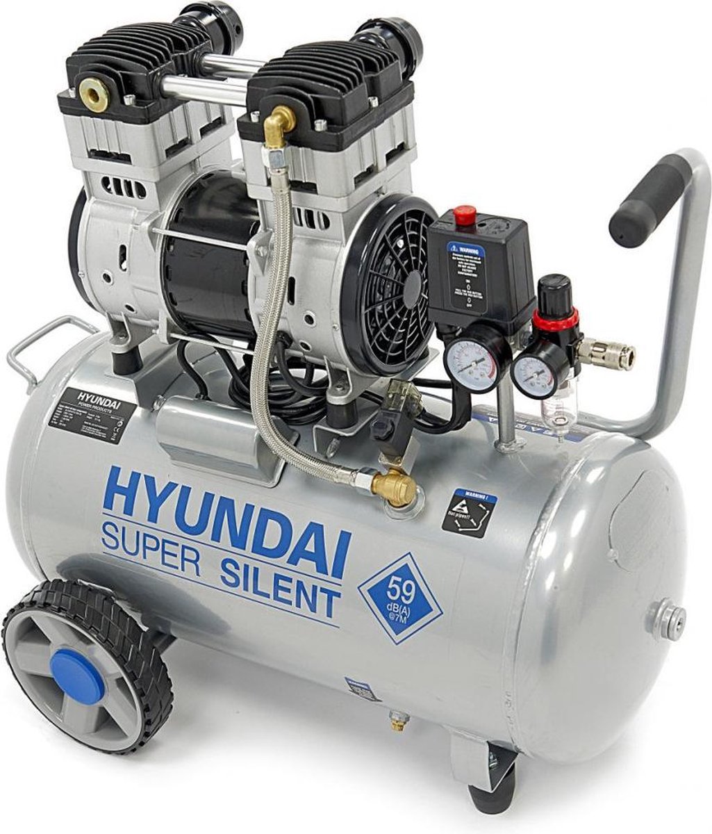 Hyundai 50 Liter professioneller Low-Noise-Kompressor