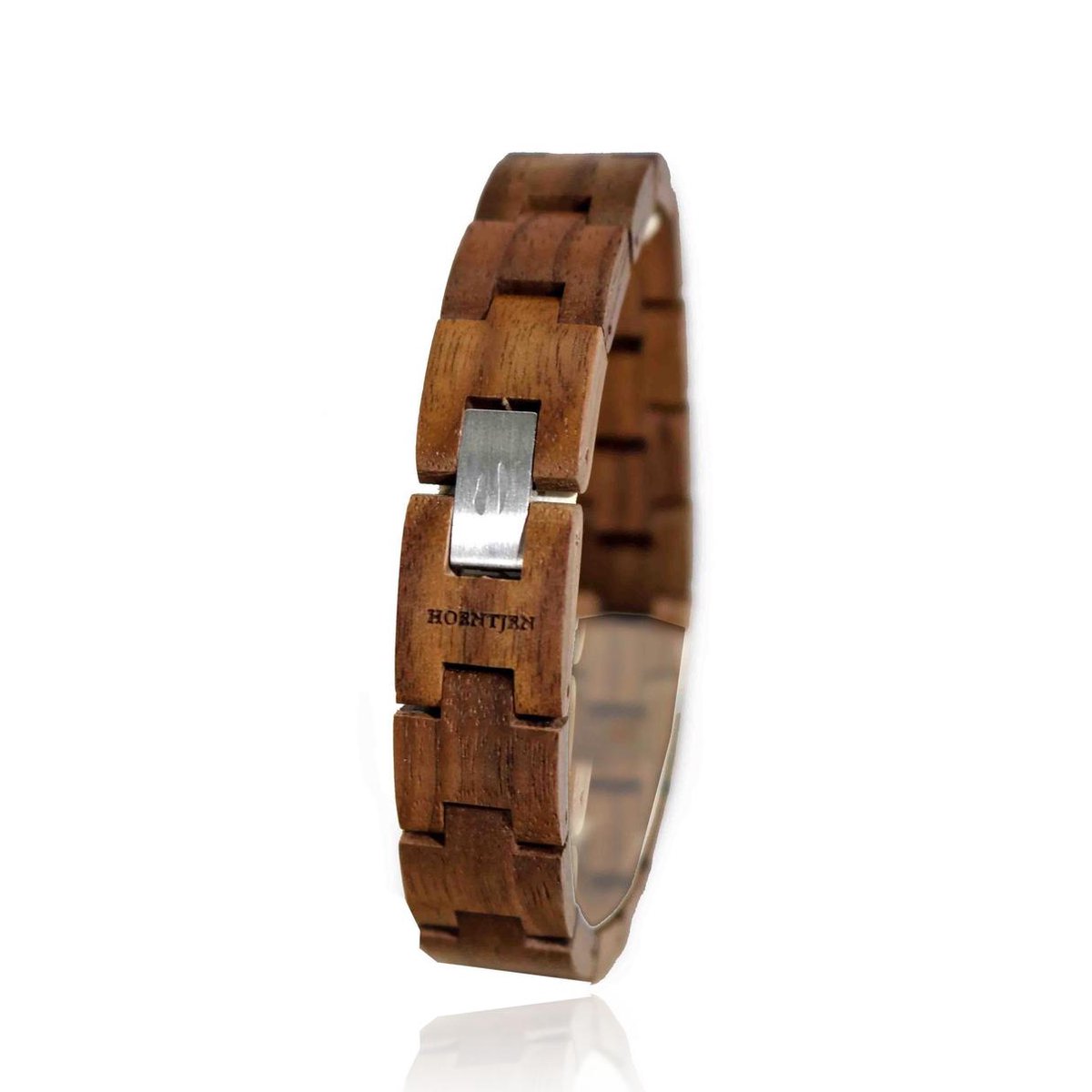 Hoentjen, houten armband - notenhout, 14mm