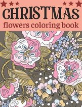 Christmas flowers coloring book