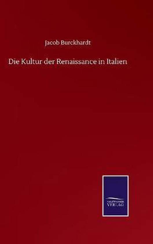 Die Kultur der Renaissance in Italien - cover