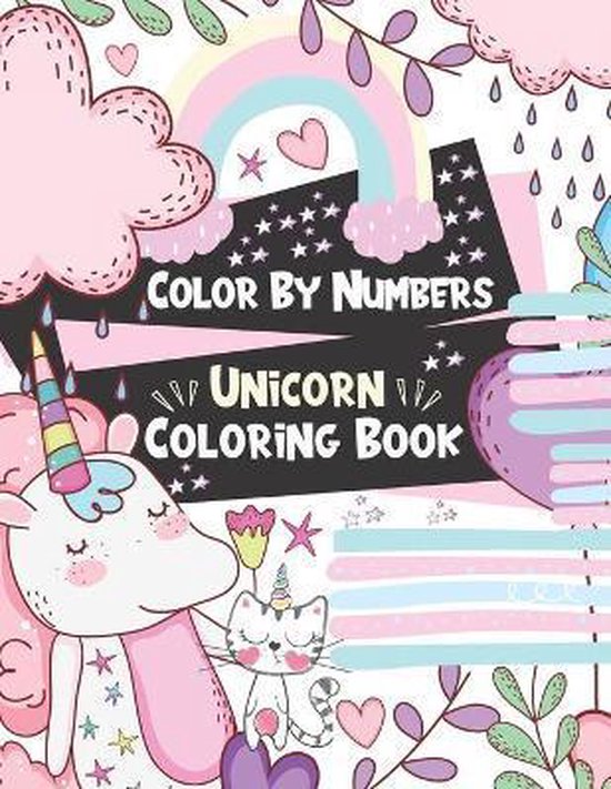 Color By Numbers Unicorn Coloring Book, Krazed Scribblers