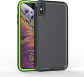 360 All-inclusive schokbestendig nauwkeurig gat PC + TPU beschermhoes voor iPhone XR (grijs)