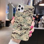 Schokbestendig IMD Camouflage TPU-beschermhoesje voor iPhone 12/12 Pro (groen)