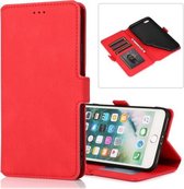 Voor iPhone 8 Plus / 7 Plus Retro Magnetische Sluiting Horizontale Flip Leren Case met Houder & Kaartsleuven & Fotolijst & Portemonnee (Rood)