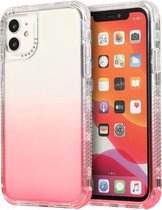 Voor iPhone 12 Pro Max 3 in 1 Dreamland PC + TPU Gradient Monochrome transparante rand beschermhoes (rood)
