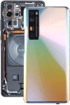 Originele batterij achterkant met cameralensafdekking voor Huawei Nova 7 Pro 5G (zilver)