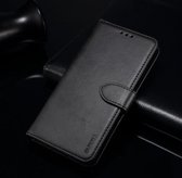 Voor Huawei Y9s GUSSIM Zakelijke stijl horizontale flip lederen tas met houder & kaartsleuven en portemonnee (zwart)