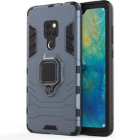 Panther PC + TPU schokbestendige beschermhoes voor Huawei Mate 20, met magnetische ringhouder (marineblauw)