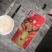 Voor Samsung Galaxy S30 Plus schokbestendig geverfd transparant TPU beschermhoes (Flower Deer)