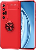 Voor Geschikt voor Xiaomi Mi 10S metalen ringhouder 360 graden roterende TPU-hoes (rood + rood)