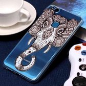 Voor Huawei P10 Lite Reliëf Tattoo Olifant Patroon Zachte TPU Beschermhoes