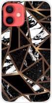 Marble Pattern Shockproof TPU beschermhoes voor iPhone 11 (Rhombus Black)