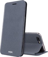 MOFI voor OPPO R11 Plus Frosted Texture Horizontale Flip Leren Case met Houder (Grijs)