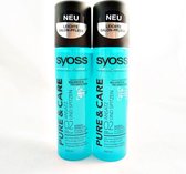 Syoss Pure & Care Spray Conditioner - Voordeelverpakking 2 x 150 ml
