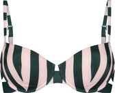 Hunkemöller Badmode Dames Voorgevormde beugel bikinitop Santa Rosa  - Groen - maat E95