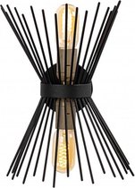 Moderne Wandlamp 2 x E27 fitting - Zwart | Lagos