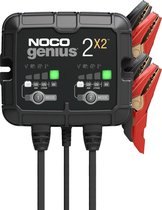 NOCO Genius 2x2 - Tweevoudige 6V/12V acculader - Druppellader - 4A