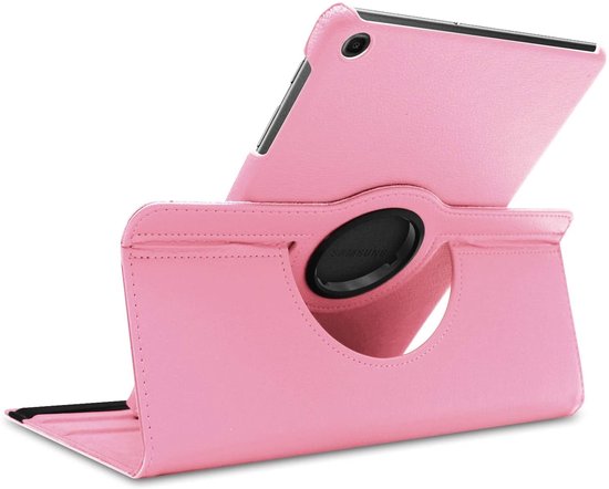 Geschikt voor Samsung Gallaxy Tab A7 10.4 Hoes bookcase - (2020/2022) - 360 draaibare - LIcht Rose