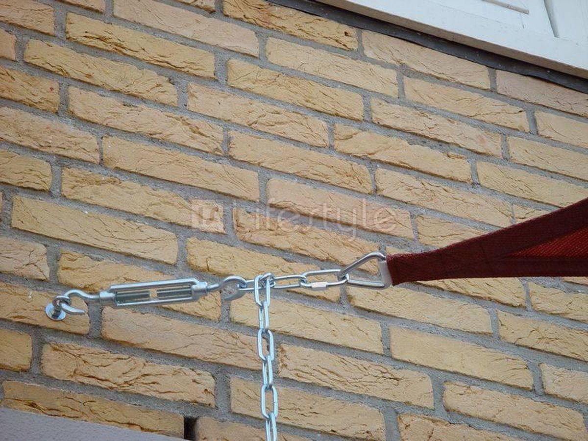 Ongepast Grillig Clam RVS keilbout met oog voor bevestigen schaduwdoek, hangmat of schommel in  muur of beton | bol.com