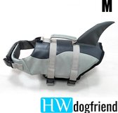 Zwemvest voor uw hond - model haai met vin (M)