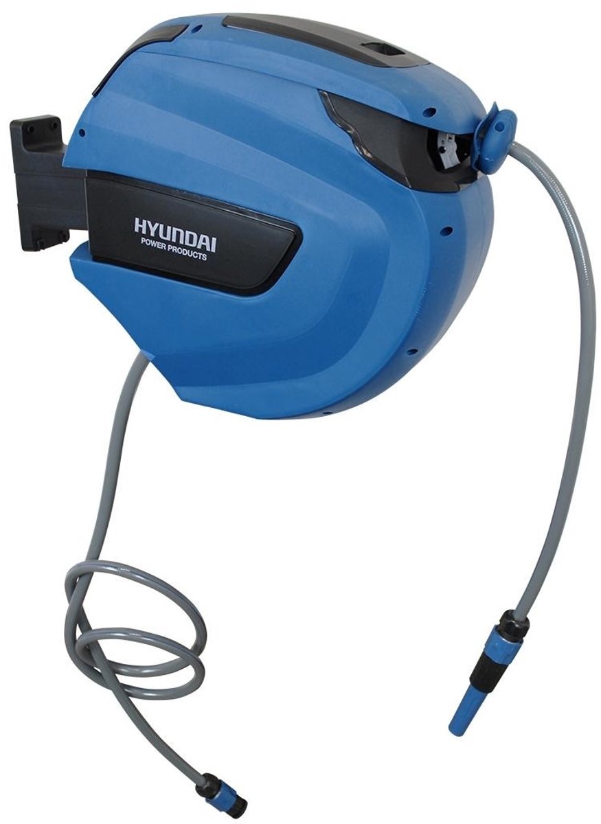 Bol.com Hyundai wandslangenbox 30m x 12mm - Muurhaspel - Tuinslanghaspel - Incl. sproeiset aanbieding
