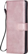 Sony Xperia L4 Hoesje - Mobigear - Premium Serie - Kunstlederen Bookcase - Roségoud - Hoesje Geschikt Voor Sony Xperia L4