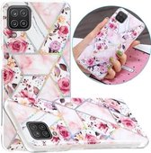 Voor Samsung Galaxy A12 (EU-versie) Plating TPU beschermhoes (Rose)