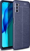 Voor Huawei Maimang 9 Litchi Texture TPU schokbestendig hoesje (marineblauw)