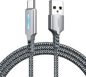 Remax RC-123a 2.4A Type-C / USB-C Intelligent Streamer Uitgeschakelde oplaadgegevenskabel, lengte: 1m (zilver)
