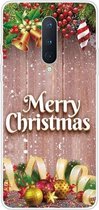 Voor OnePlus 8 Christmas Series Transparante TPU beschermhoes (kerstballen)