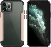 Voor iPhone 11 Pro Max Iron Man Series Metal PC + TPU beschermhoes (goud)