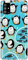 Voor Galaxy S20 + Lucency Painted TPU beschermhoes (Penguins)