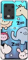 Voor Galaxy S20 Ultra Lucency Painted TPU Protective (dierentuin)