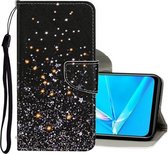 Voor OPPO A5 Gekleurde tekening patroon Horizontale flip lederen tas met houder & kaartsleuven & portemonnee (sterrenhemel)