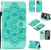 Voor Motorola Moto G8 Power Lite Mandala Embossing Patroon Horizontale Flip Leren Case met Houder & Kaartsleuven & Portemonnee & Fotolijst & Lanyard (Groen)