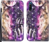 Voor Sony Xperia L4 3D Geschilderd Patroon Horizontale Flip Leren Case met Houder & Portemonnee & Kaartsleuf & Lanyard (Wind Chime Wolf)