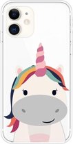 Voor iPhone 11 patroon TPU beschermhoes (Fat Unicorn)