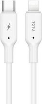 TOTUDESIGN BPDA-05 Jane-serie Type-C / USB-C naar 8-pins PD snellaadgegevenskabel, lengte: 100 cm (wit)