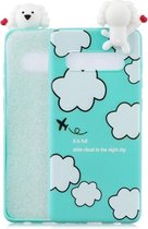 Voor Galaxy S10 schokbestendige Cartoon TPU beschermhoes (wolken)